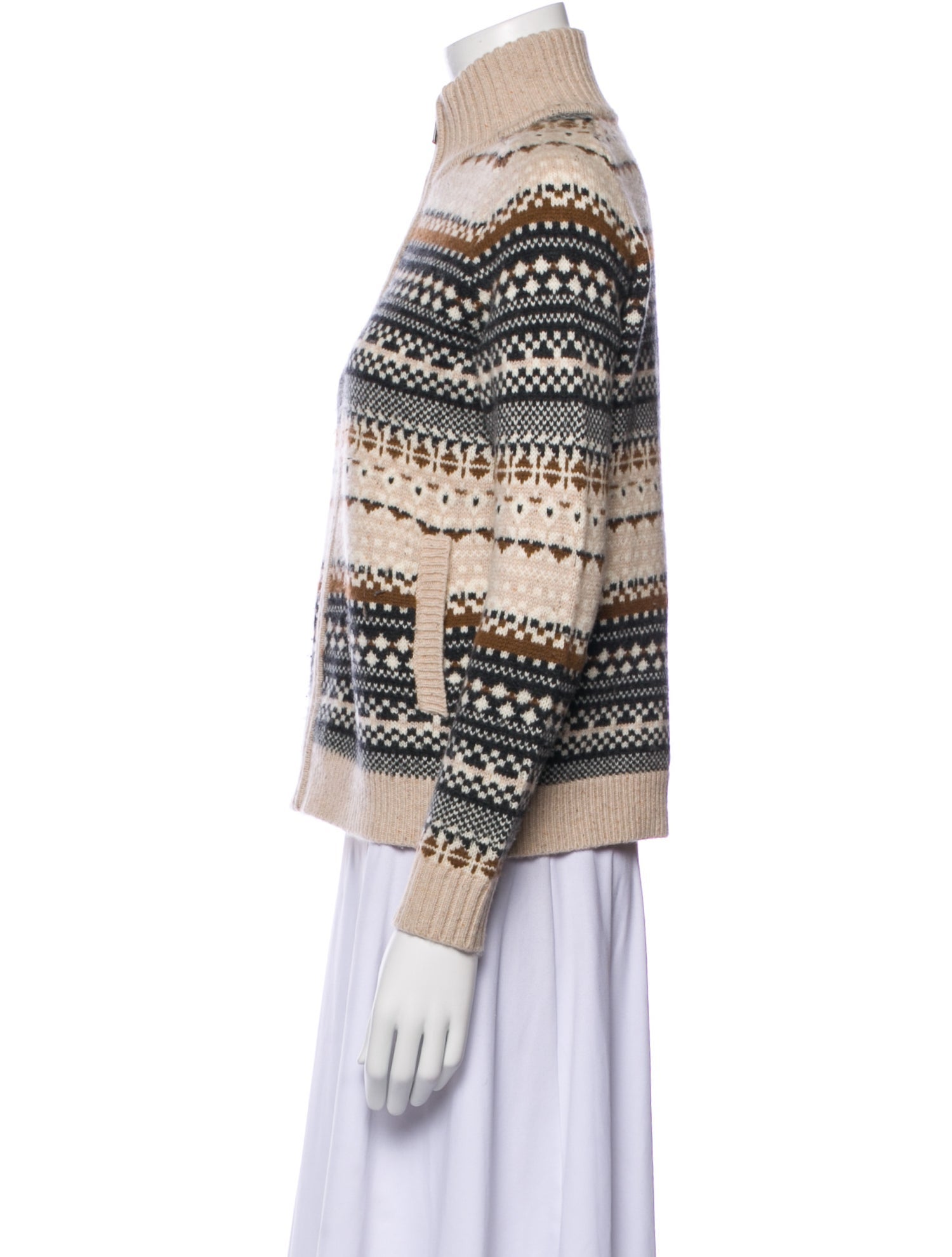 Minnie Rose Cashmere Striped Jacket