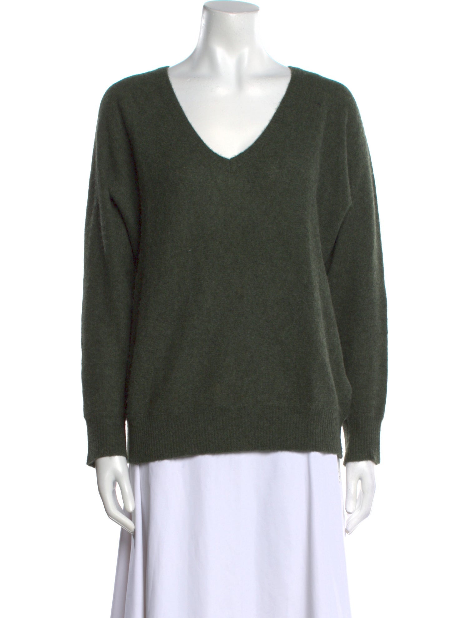 Minnie Rose Cashmere V-Neck Sweater