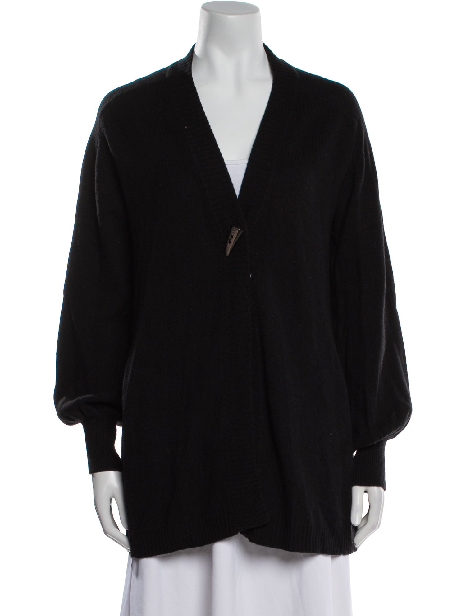 Minnie Rose Cashmere Plunge Neckline Sweater