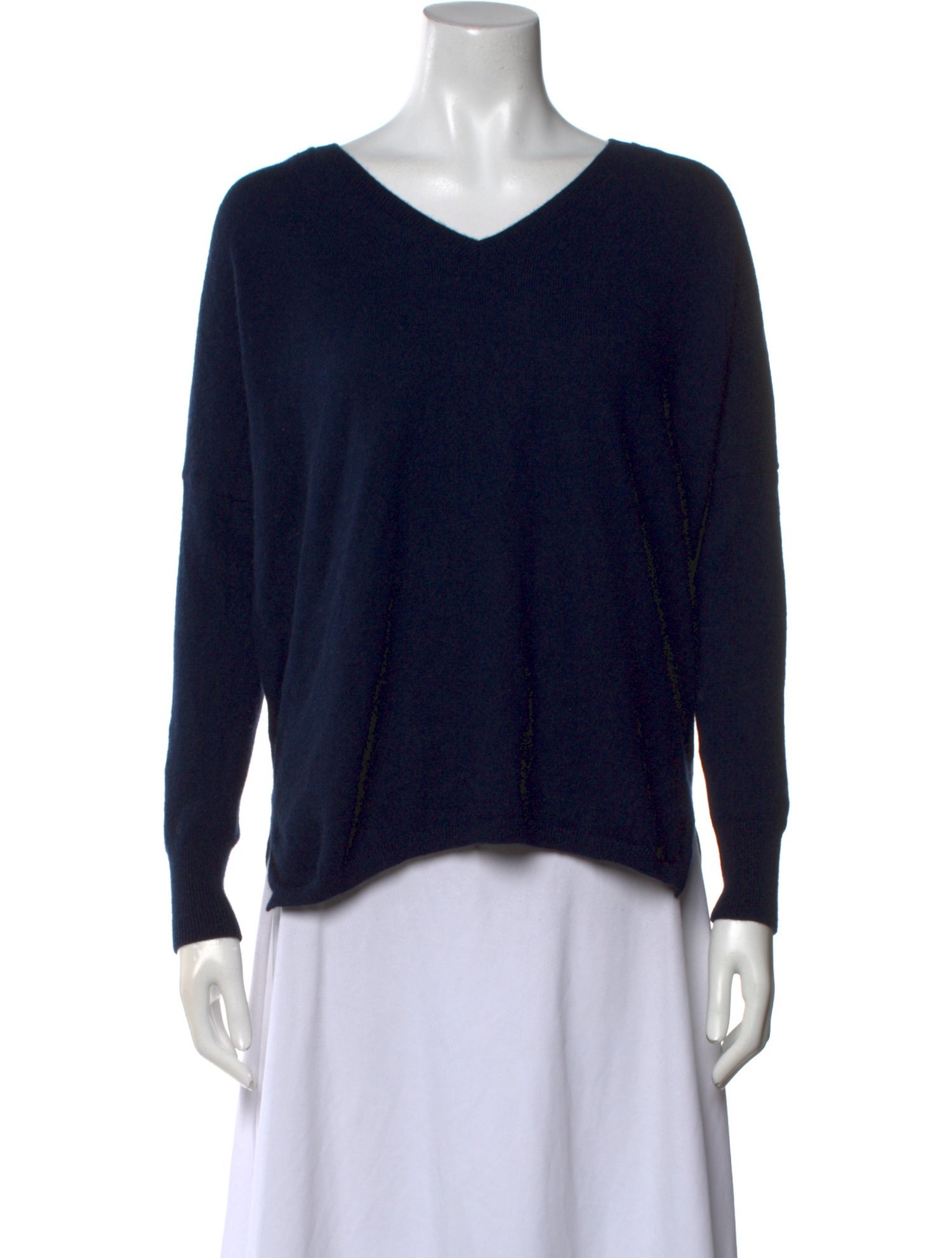 Minnie Rose Cashmere V-Neck Sweater