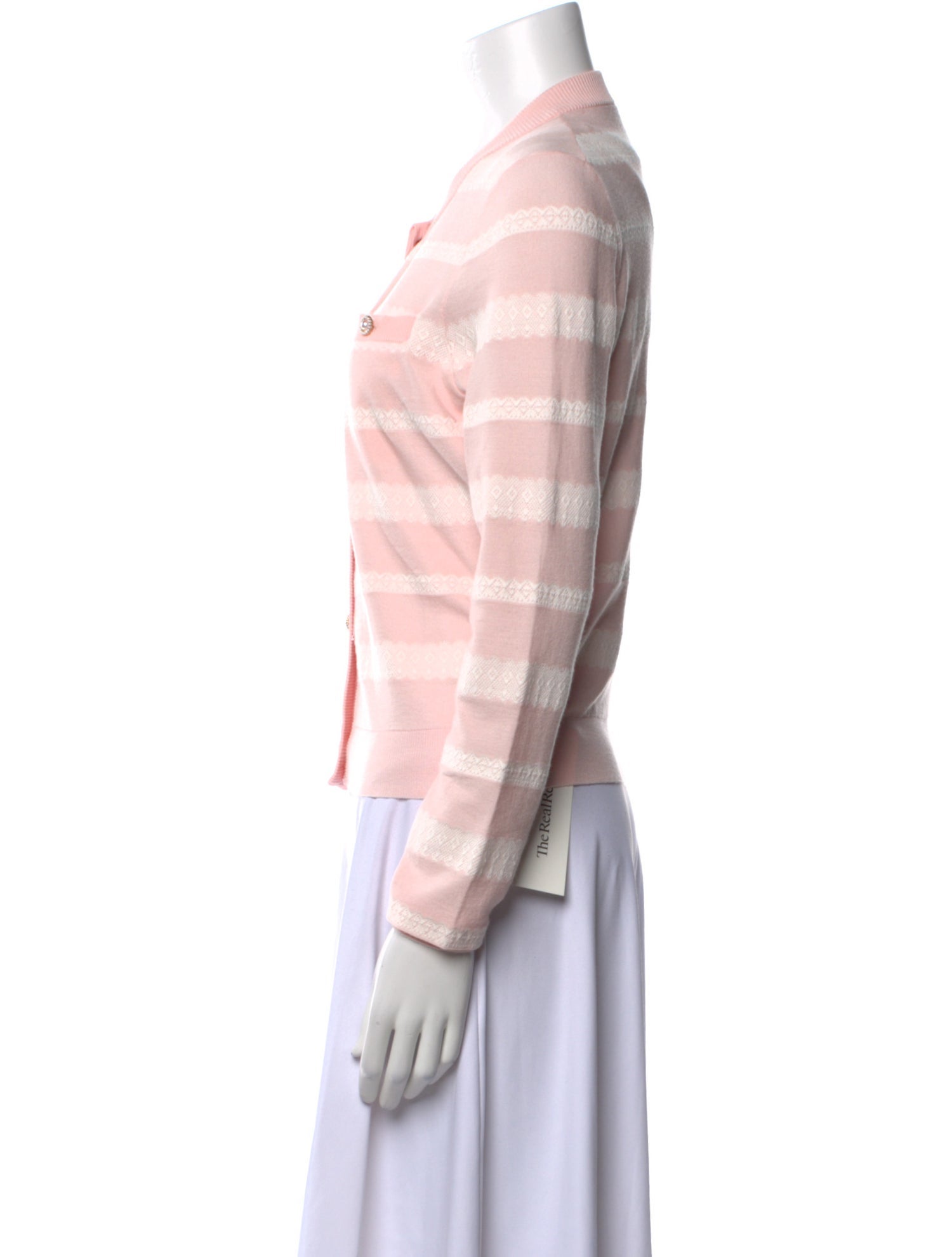 Minnie Rose Striped Crew Neck Sweater