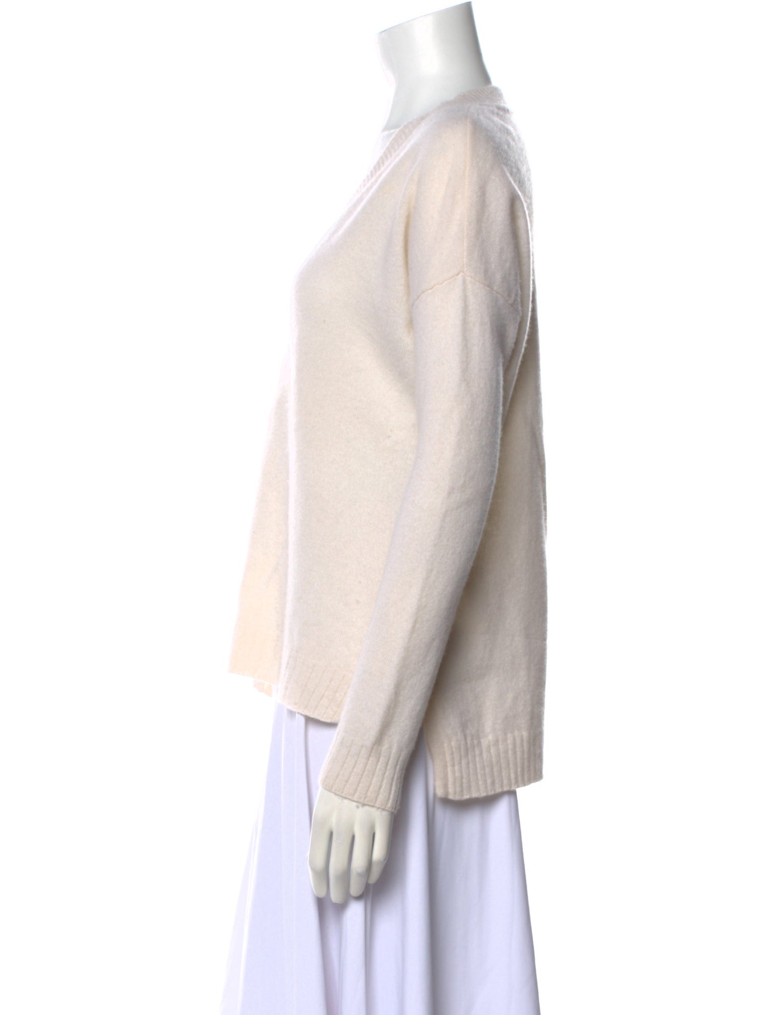 Minnie Rose Cashmere V-Neck Sweater