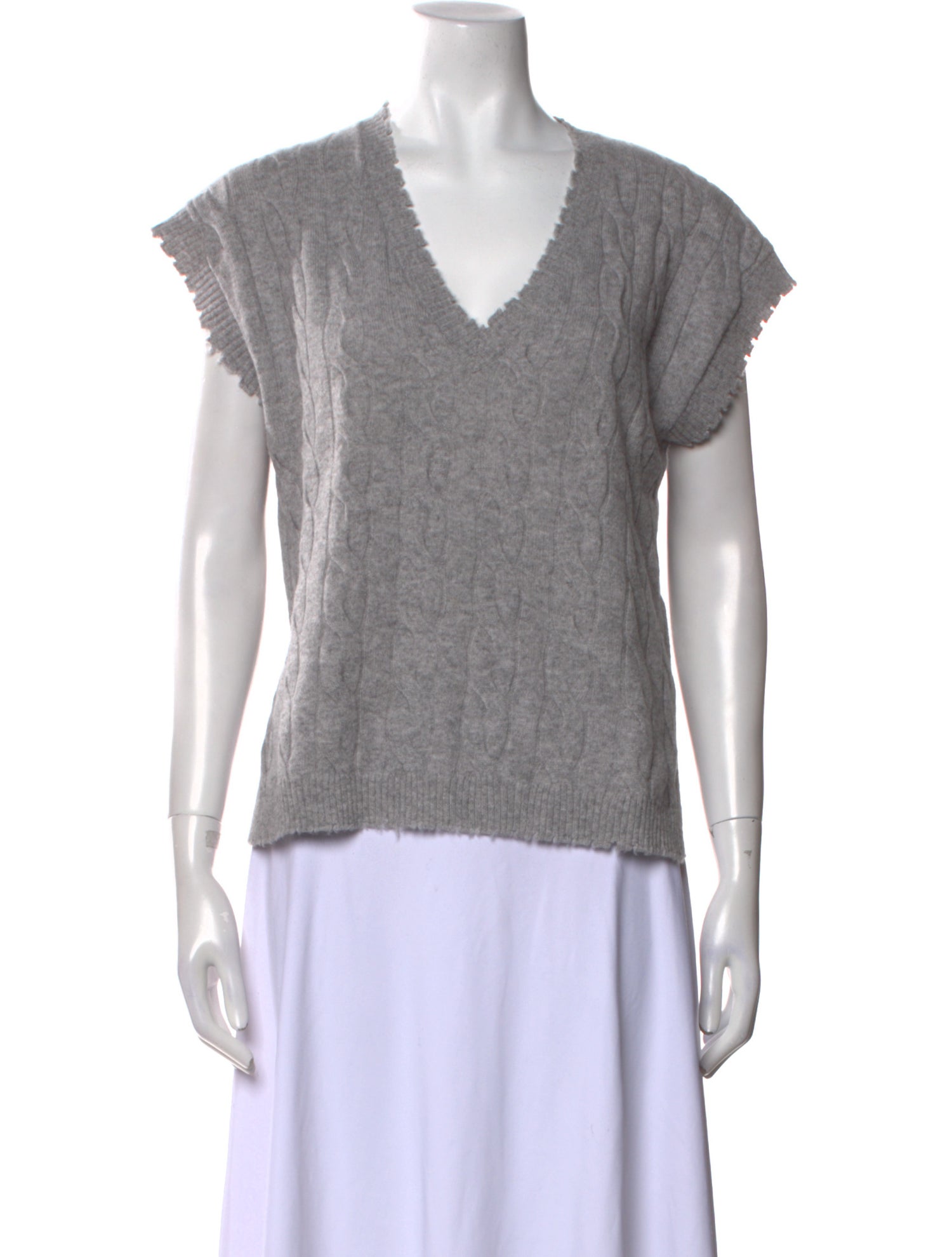 Minnie Rose Cashmere V-Neck Sweater