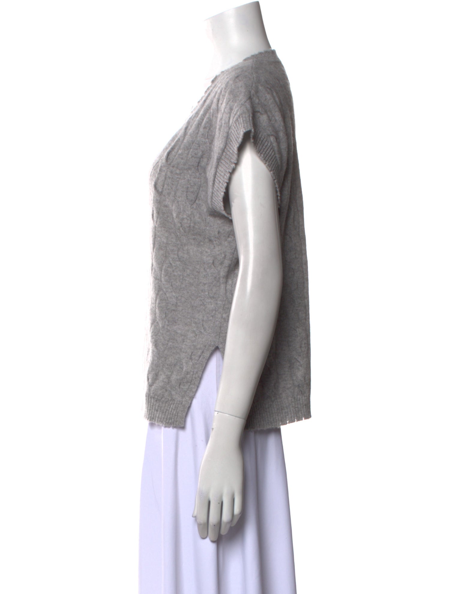 Minnie Rose Cashmere V-Neck Sweater