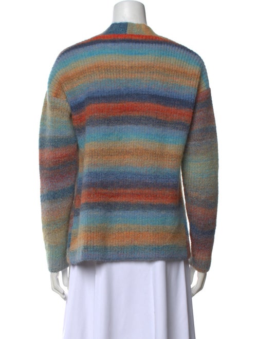 Minnie Rose Striped Open Front Sweater