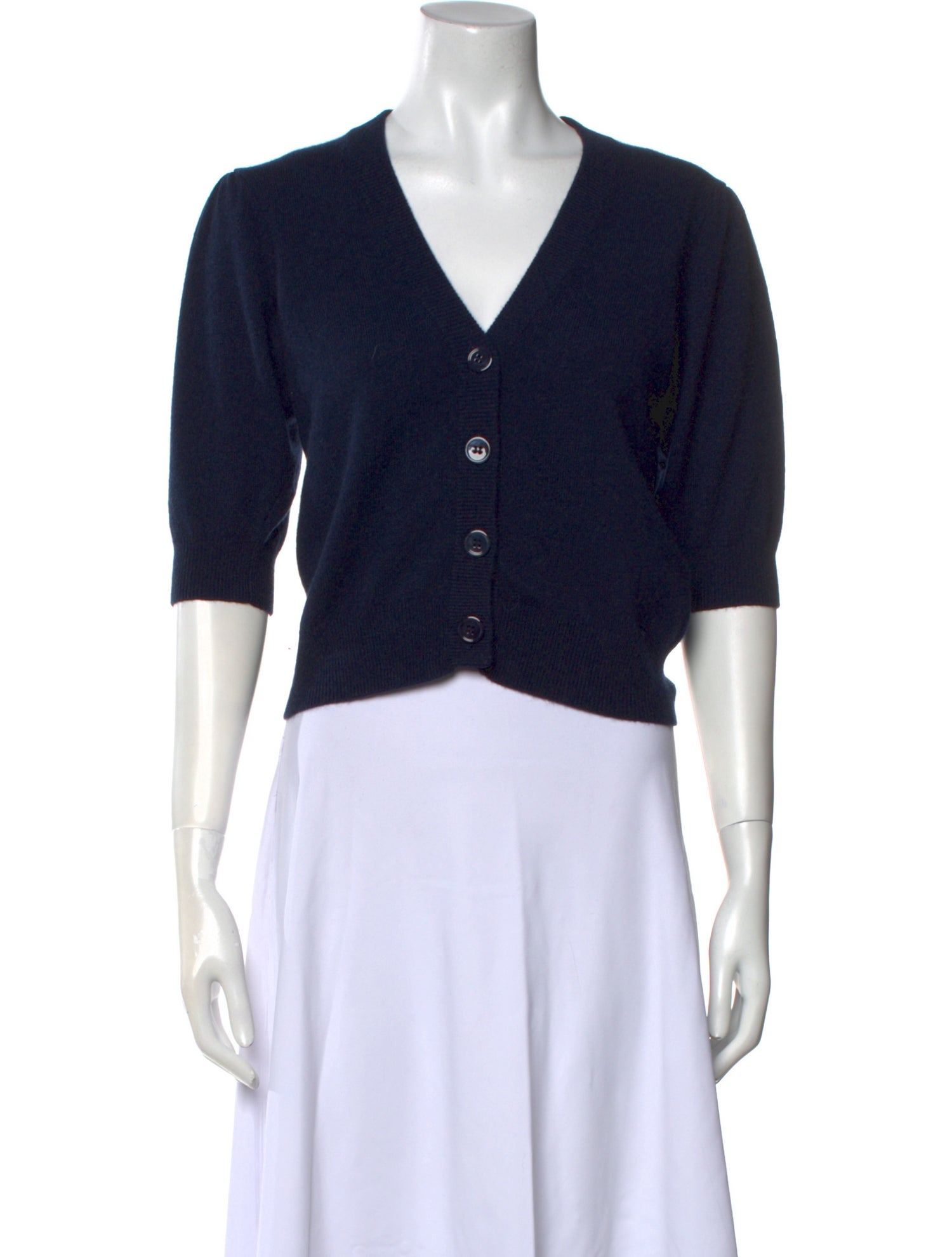 Minnie Rose Cashmere V-Neck Sweater