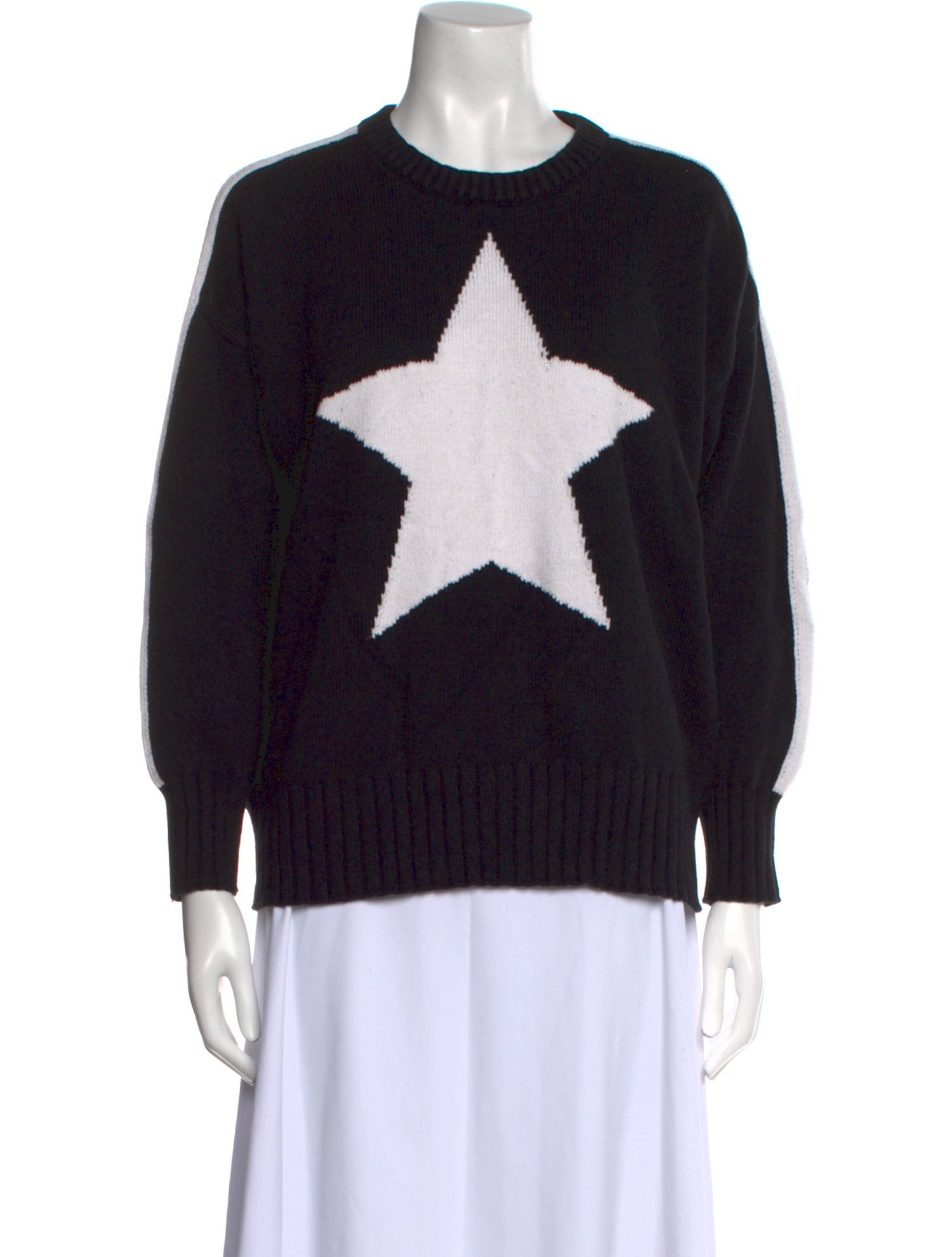 Minnie Rose Graphic Print Crew Neck Sweater