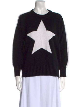 Minnie Rose Graphic Print Crew Neck Sweater