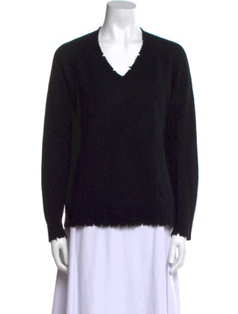Minnie Rose Cashmere V-Neck Sweater