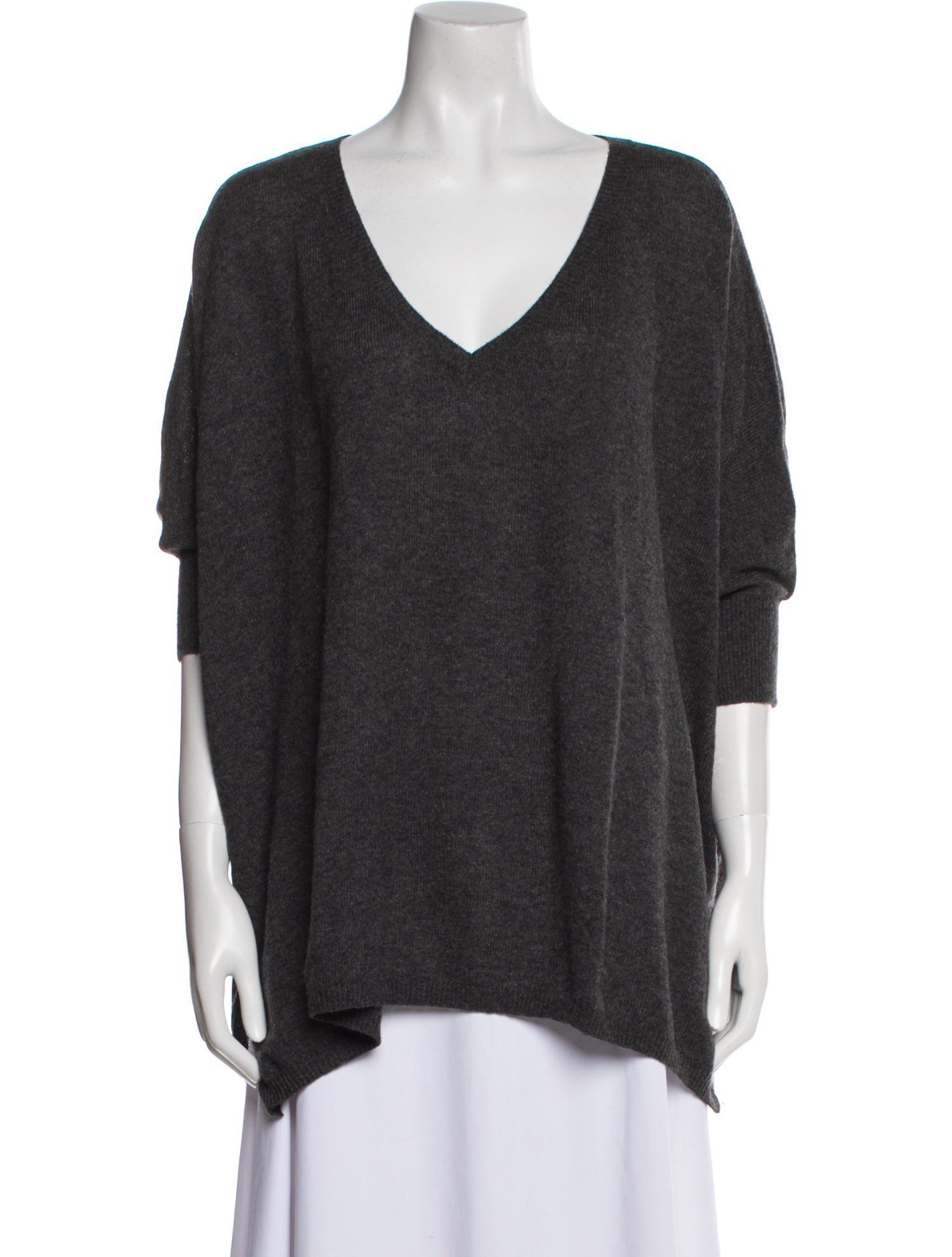 Minnie Rose Cashmere V-Neck Sweater