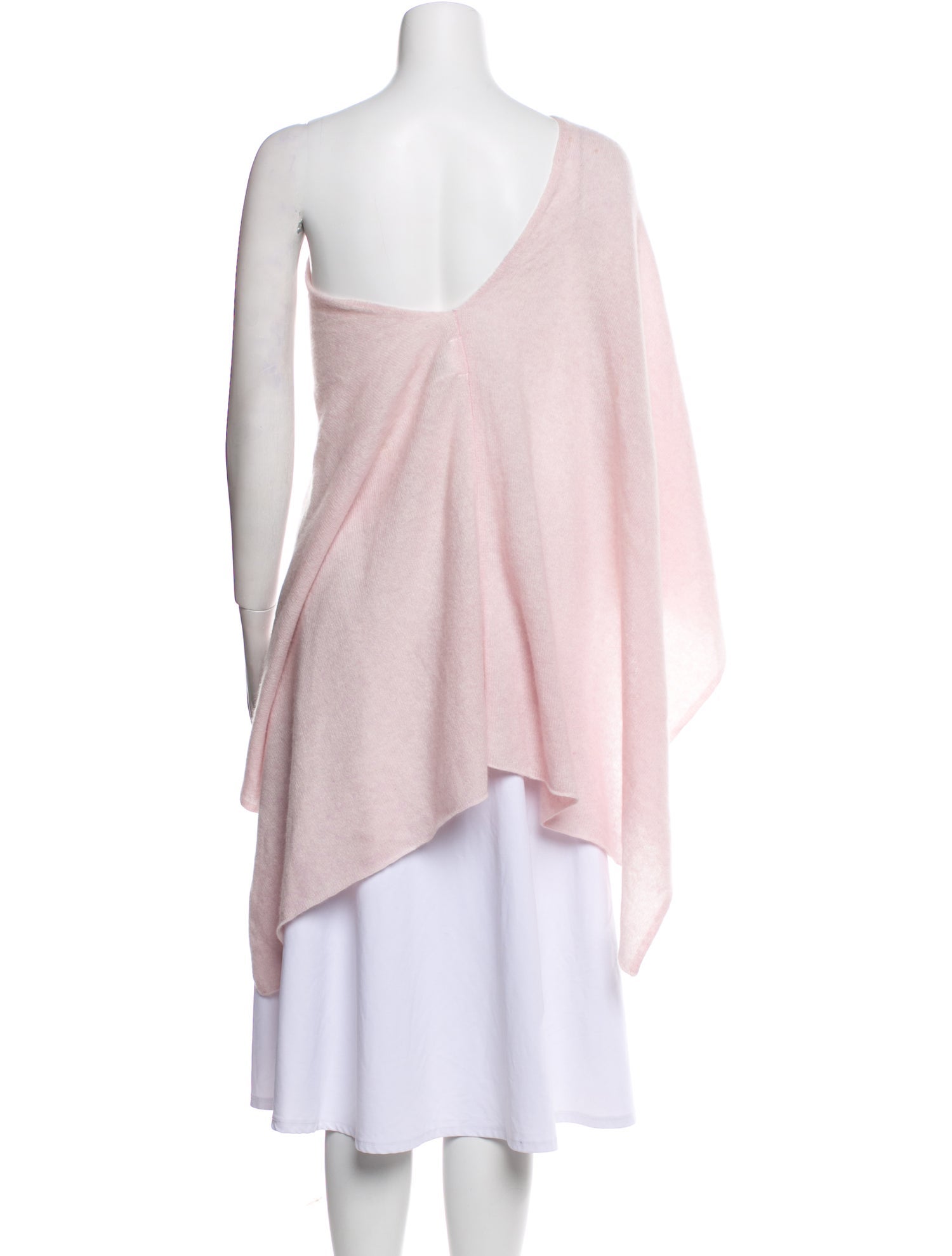Minnie Rose Cashmere One-Shoulder Sweater