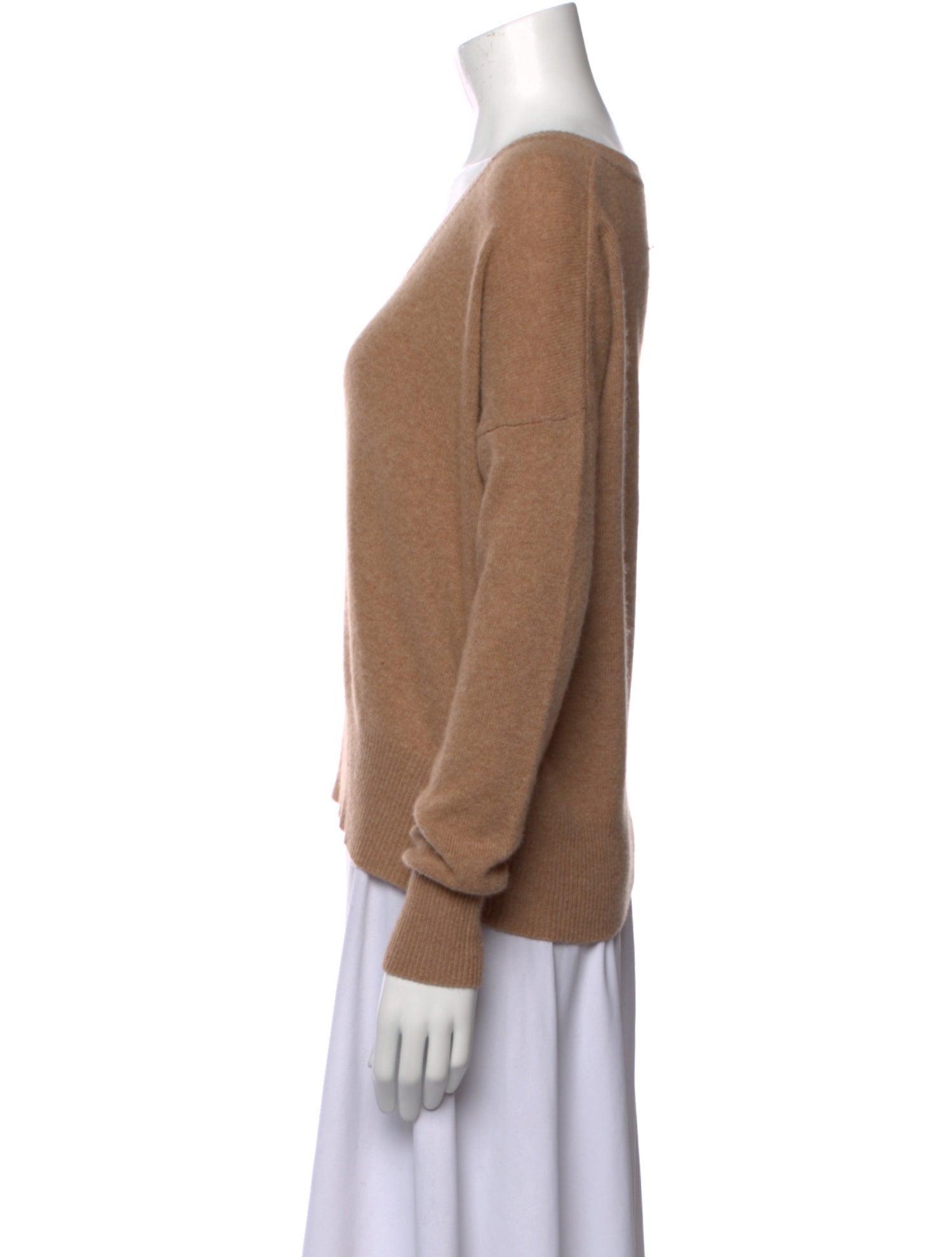 Minnie Rose Cashmere V-Neck Sweater