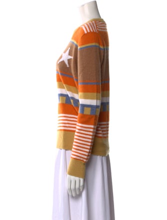 Minnie Rose Cashmere Striped Sweater