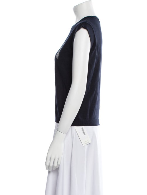 Minnie Rose Graphic Print Crew Neck Sweater