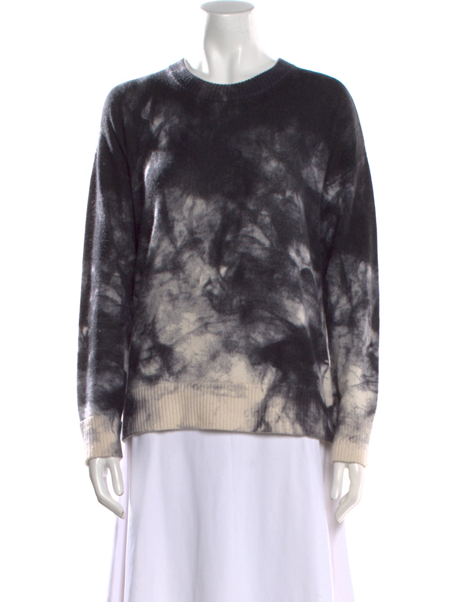 Minnie Rose Cashmere Tie-Dye Print Sweater