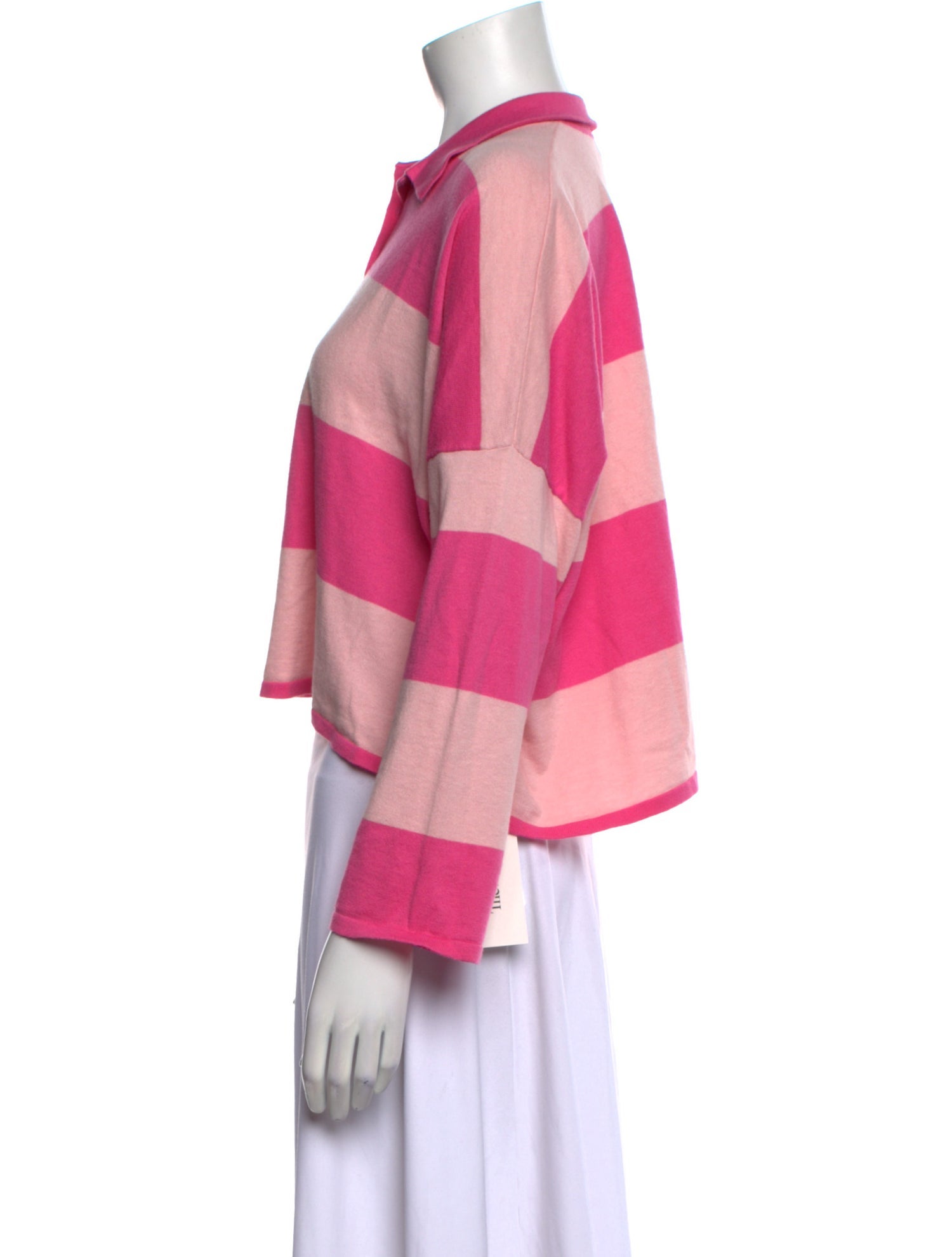 Minnie Rose Striped Crew Neck Sweater