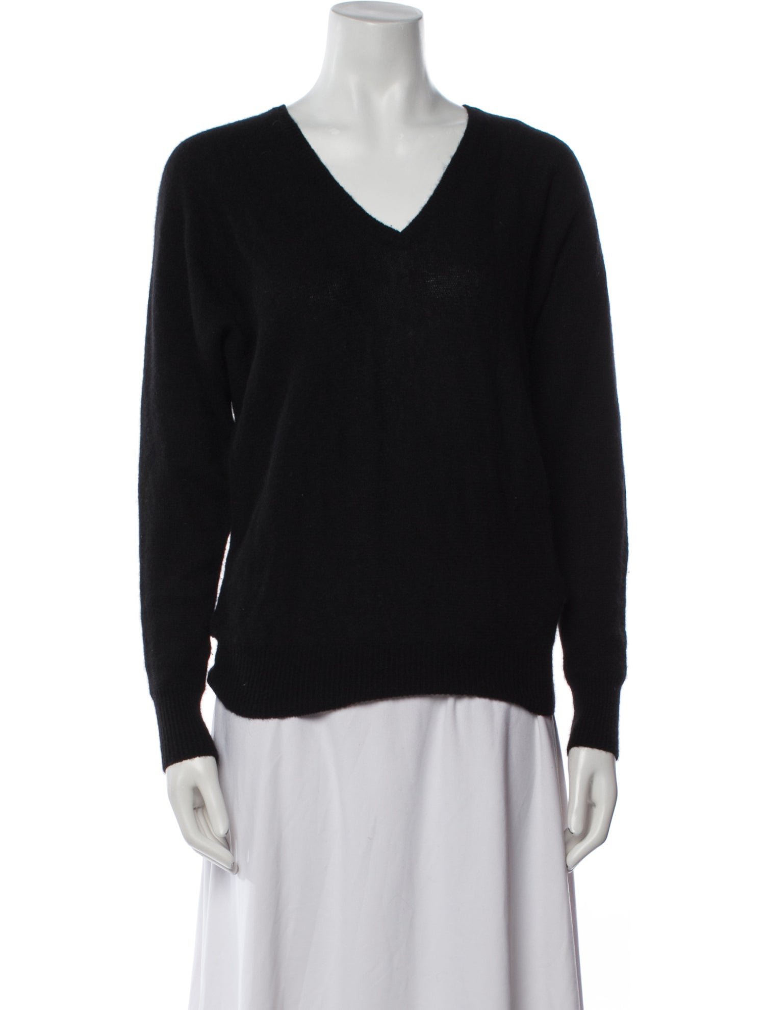 Minnie Rose Cashmere V-Neck Sweater