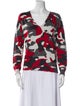 Minnie Rose Printed V-Neck Sweater