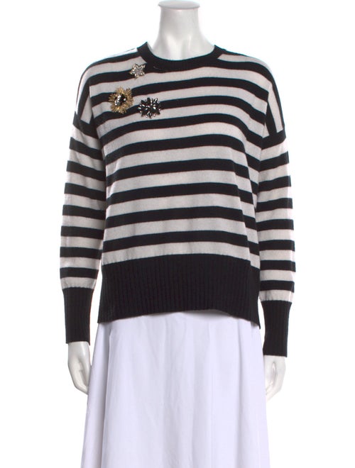 Minnie Rose Cashmere Striped Sweater
