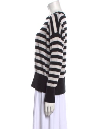 Minnie Rose Cashmere Striped Sweater