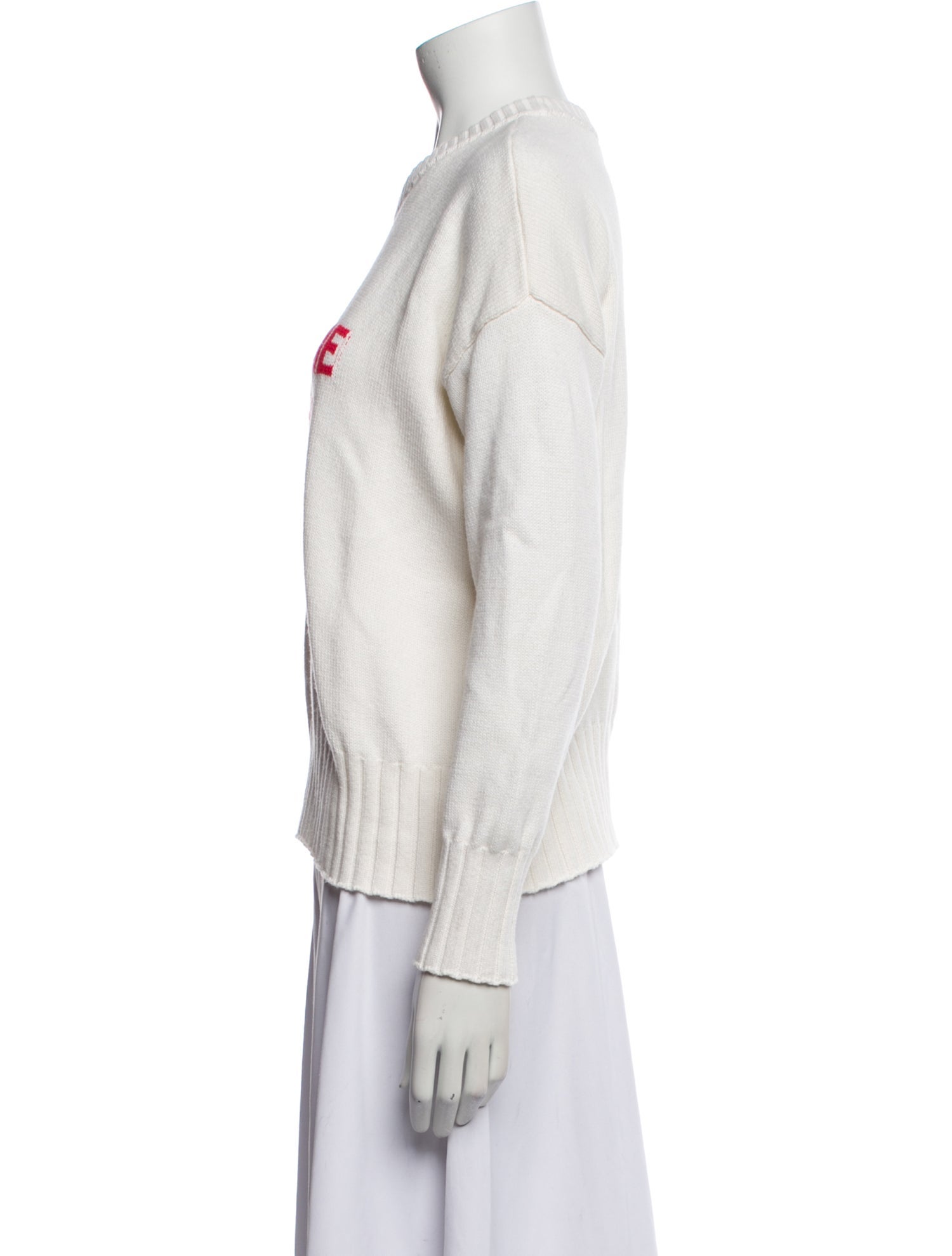 Minnie Rose Graphic Print Crew Neck Sweater