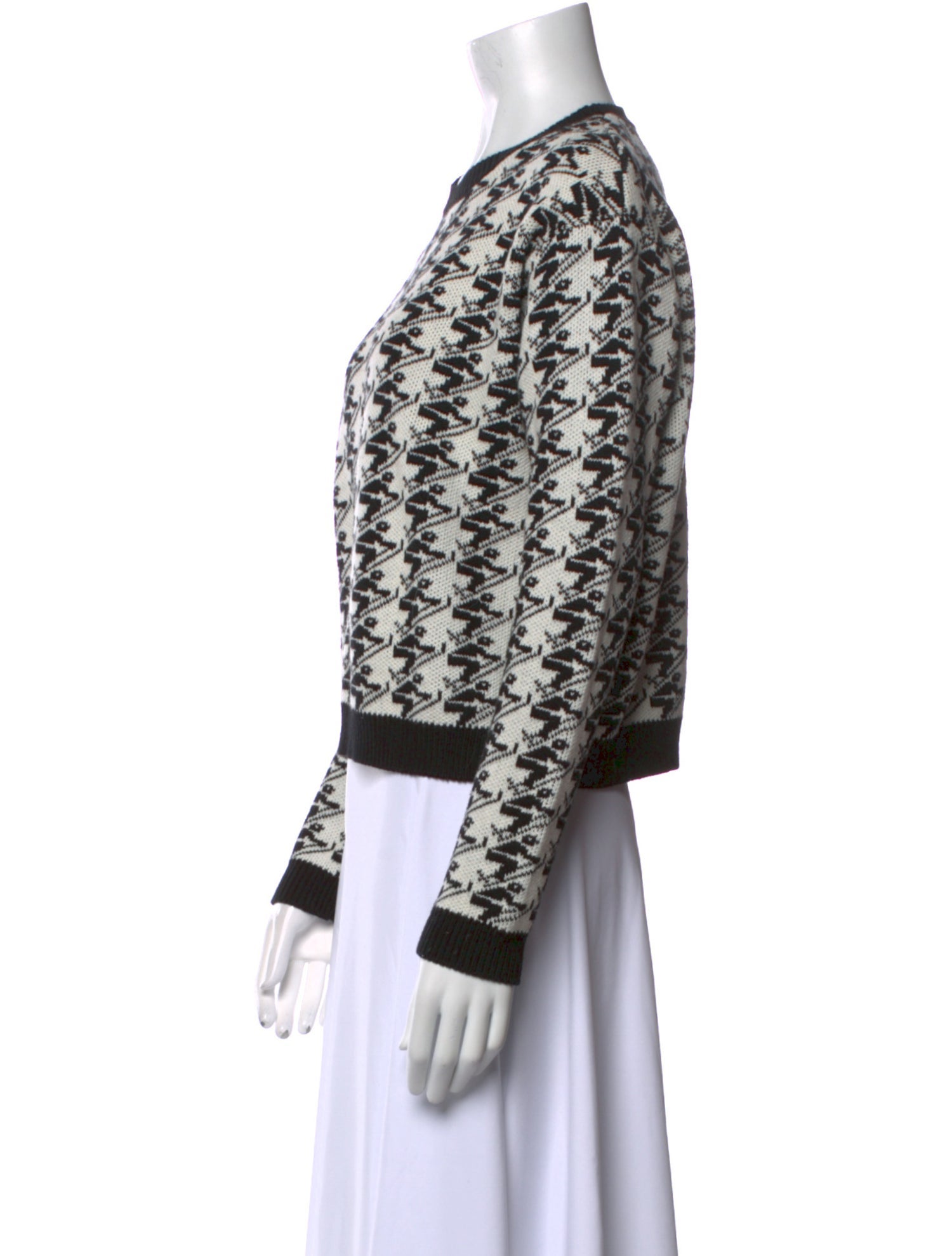 Minnie Rose Printed Crew Neck Sweater