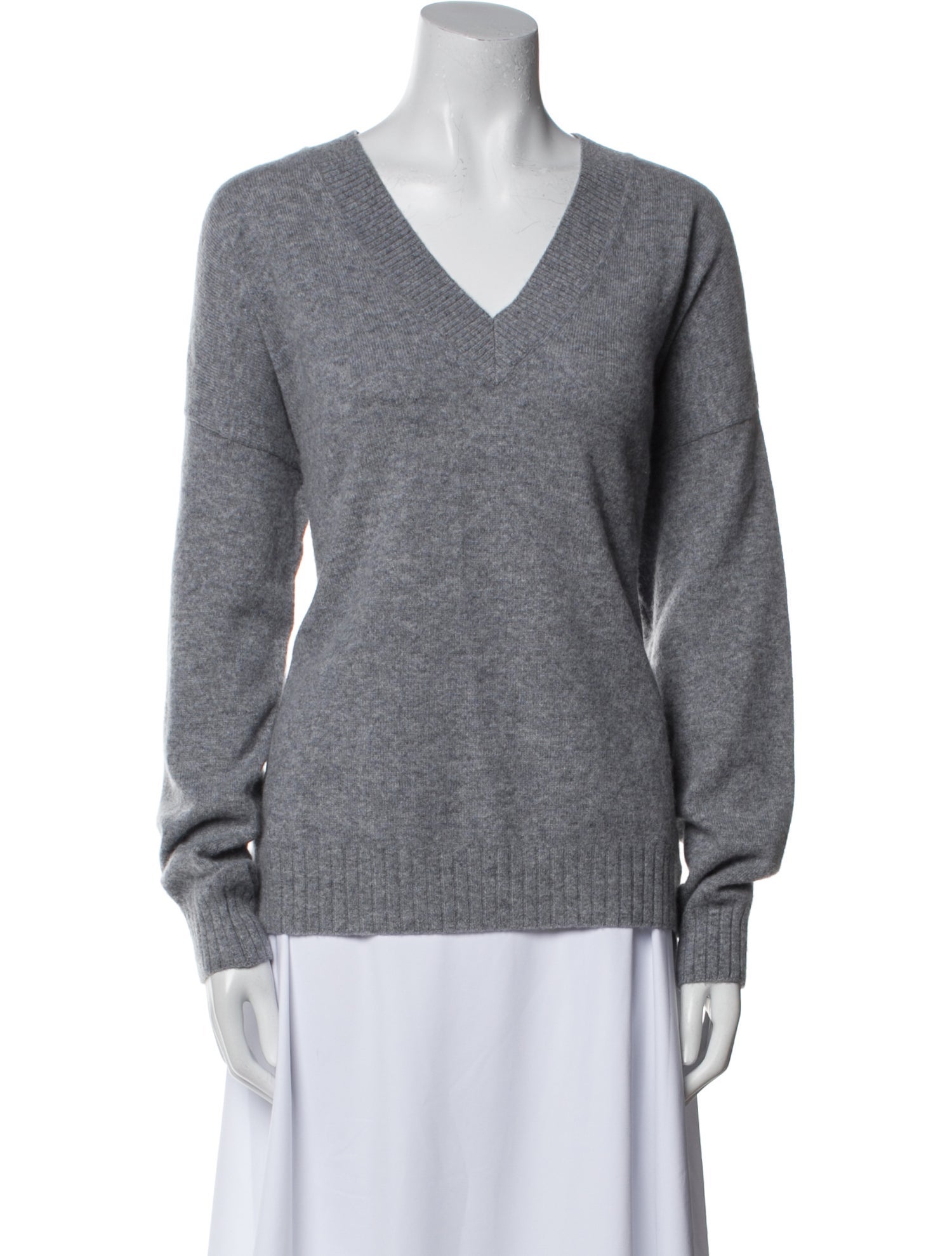 Minnie Rose Cashmere V-Neck Sweater