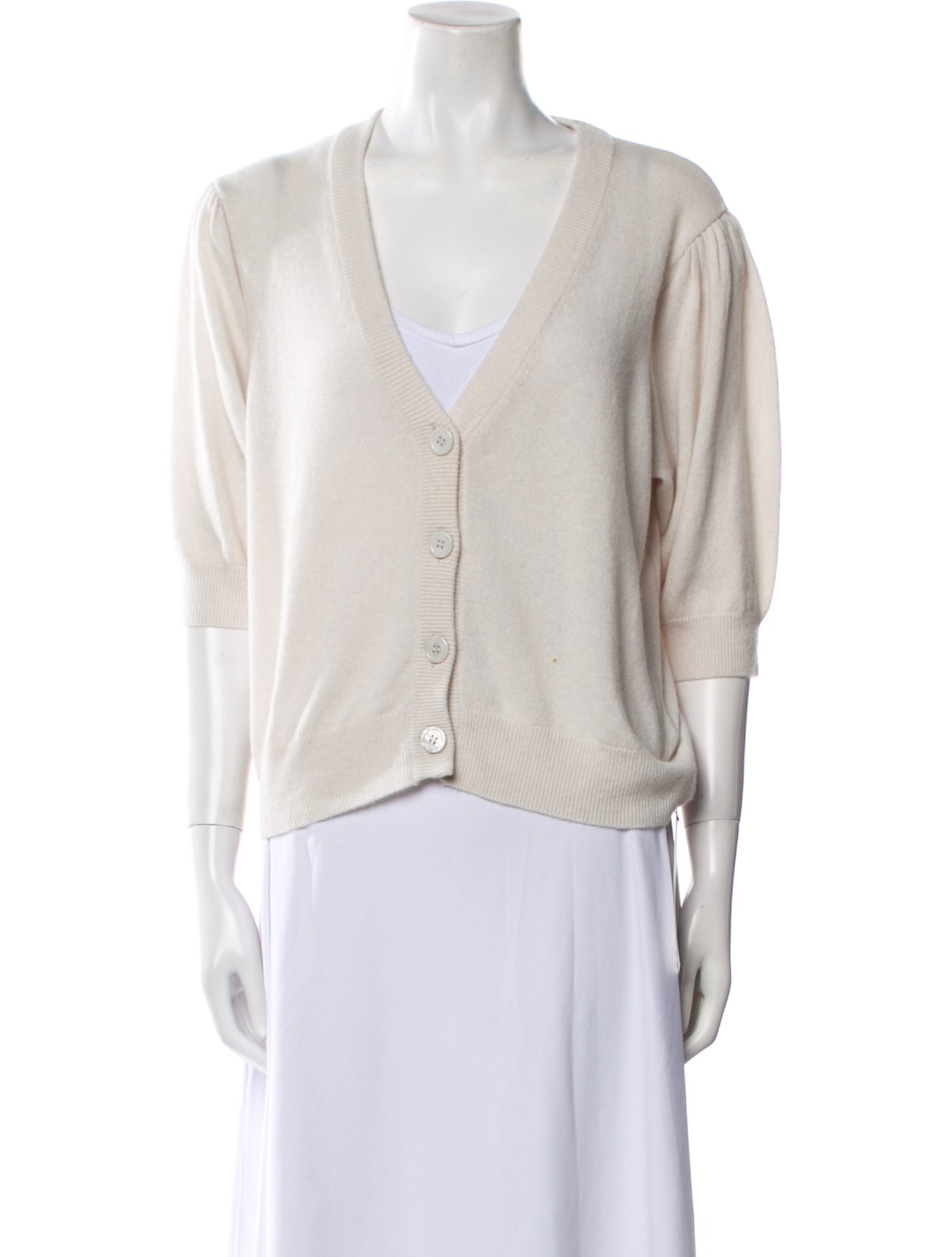 Minnie Rose Cashmere V-Neck Sweater