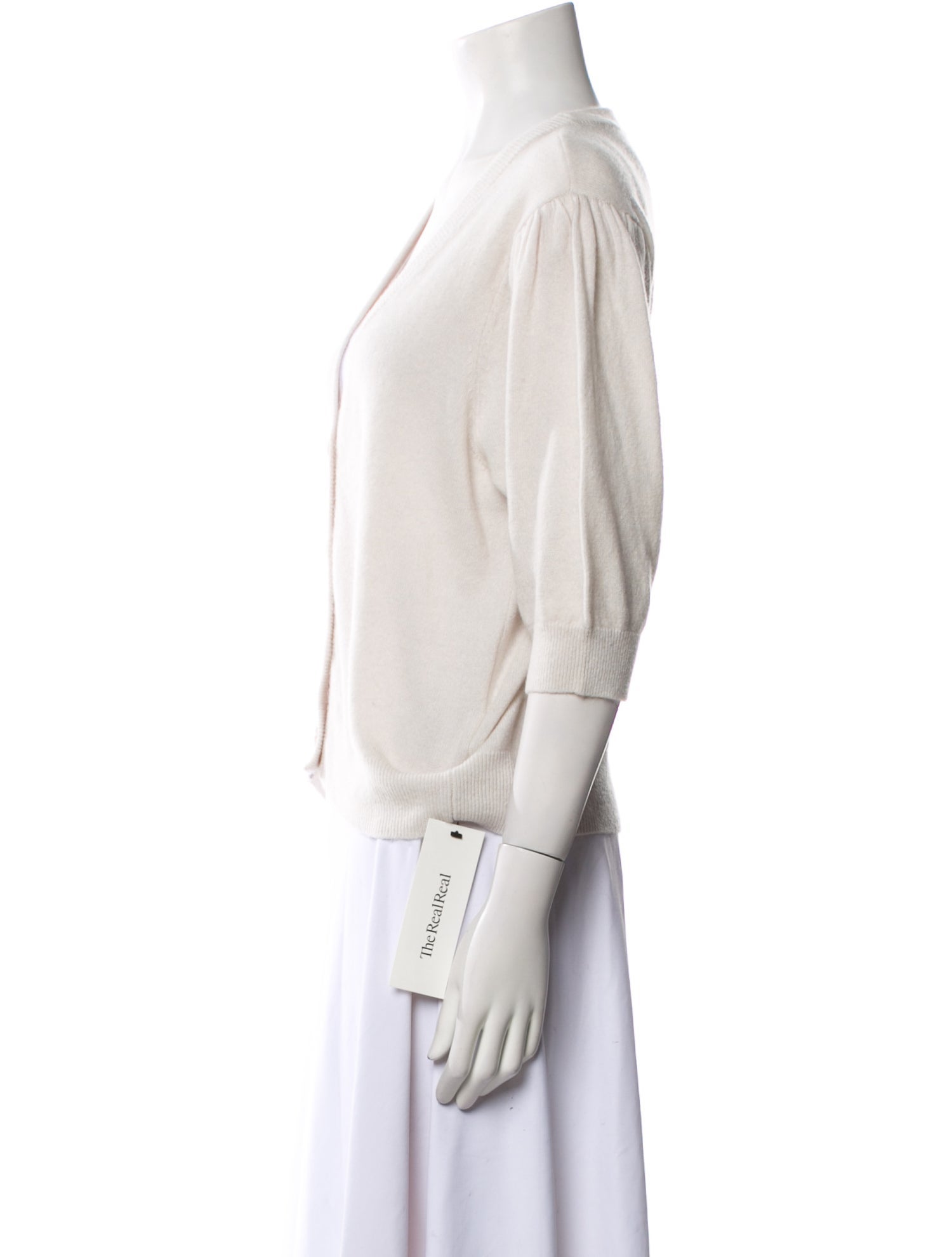 Minnie Rose Cashmere V-Neck Sweater