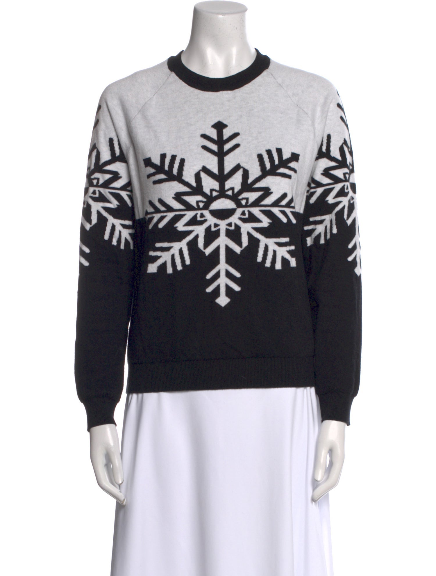 Minnie Rose Graphic Print Crew Neck Sweater