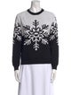Minnie Rose Graphic Print Crew Neck Sweater