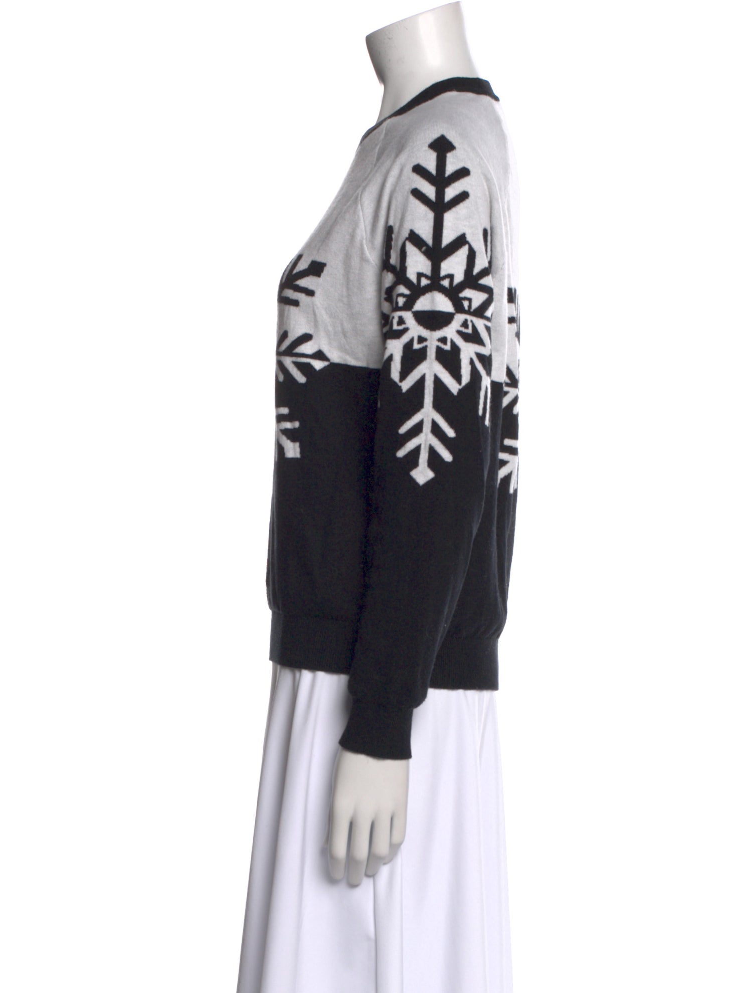 Minnie Rose Graphic Print Crew Neck Sweater