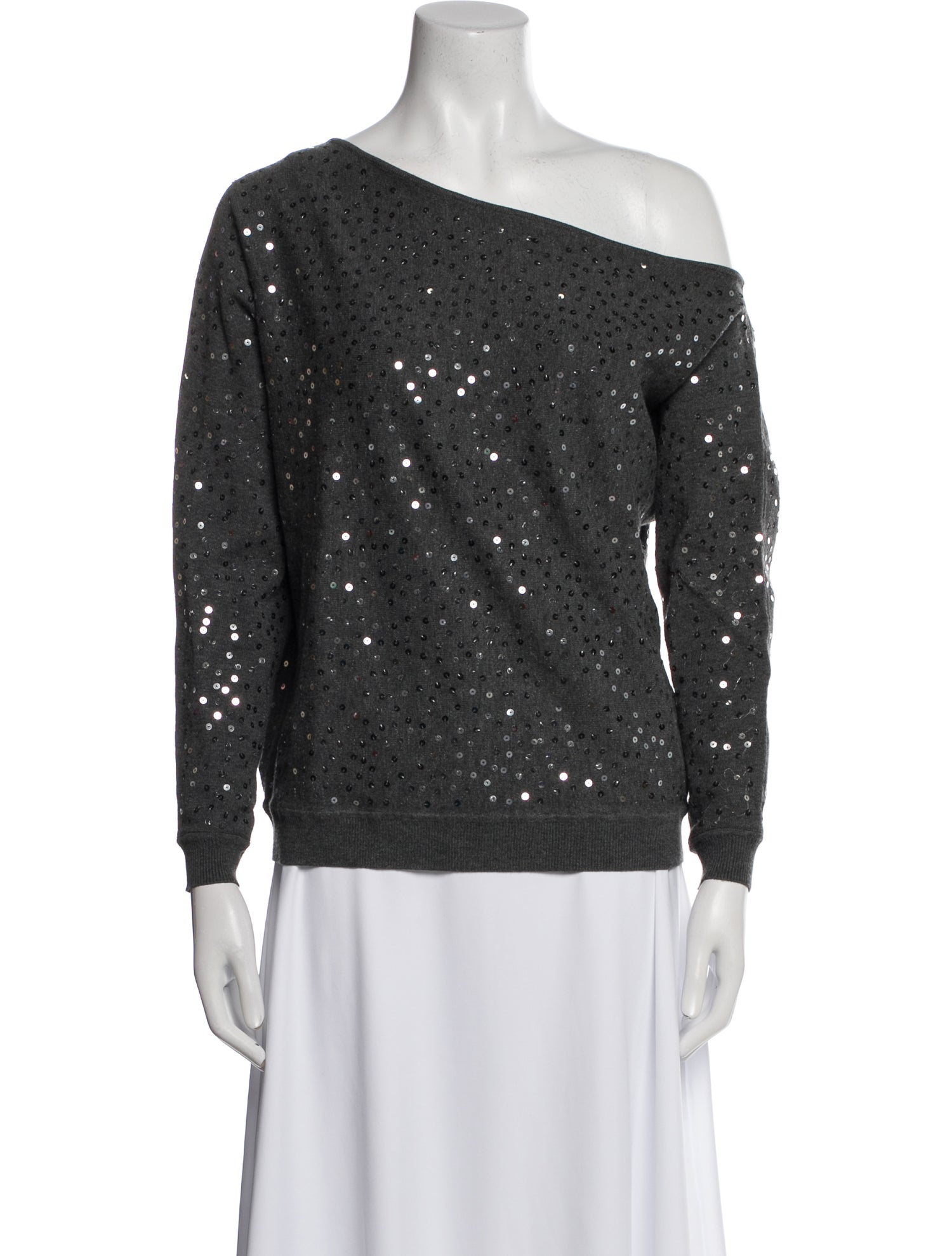 Minnie Rose Bateau Neckline Sweater