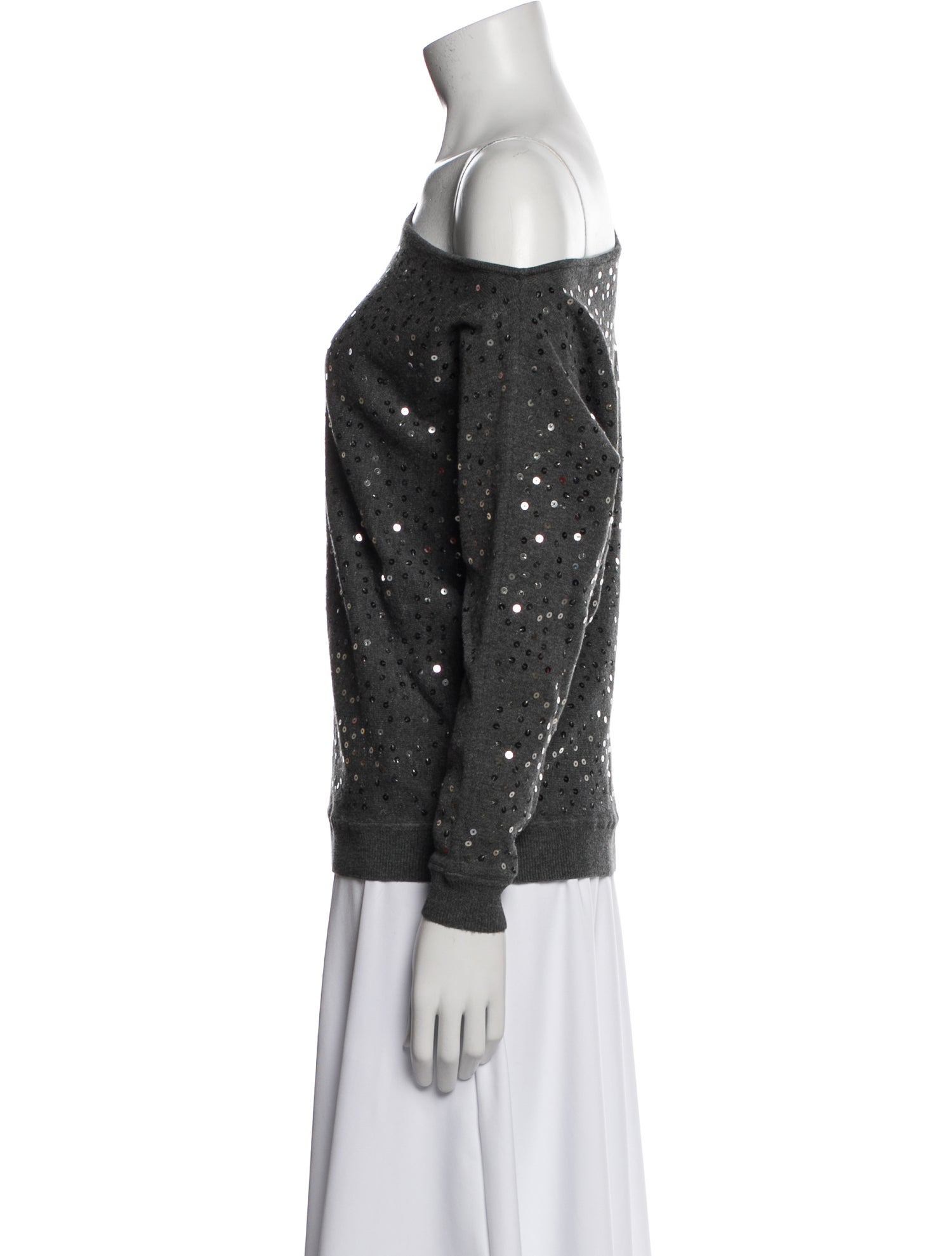 Minnie Rose Bateau Neckline Sweater