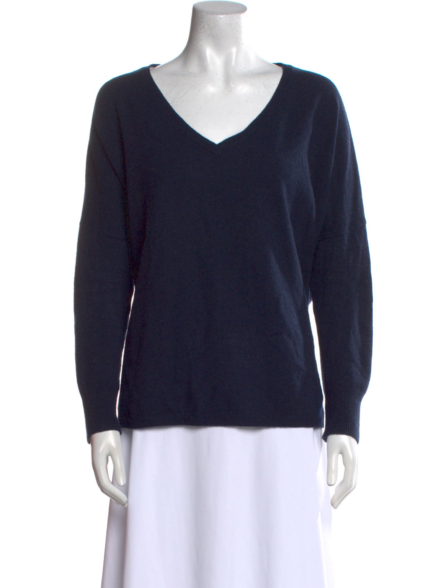 Minnie Rose Cashmere V-Neck Sweater