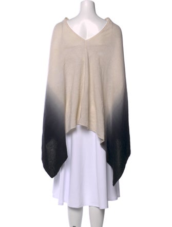 Minnie Rose Cashmere Colorblock Pattern Sweater