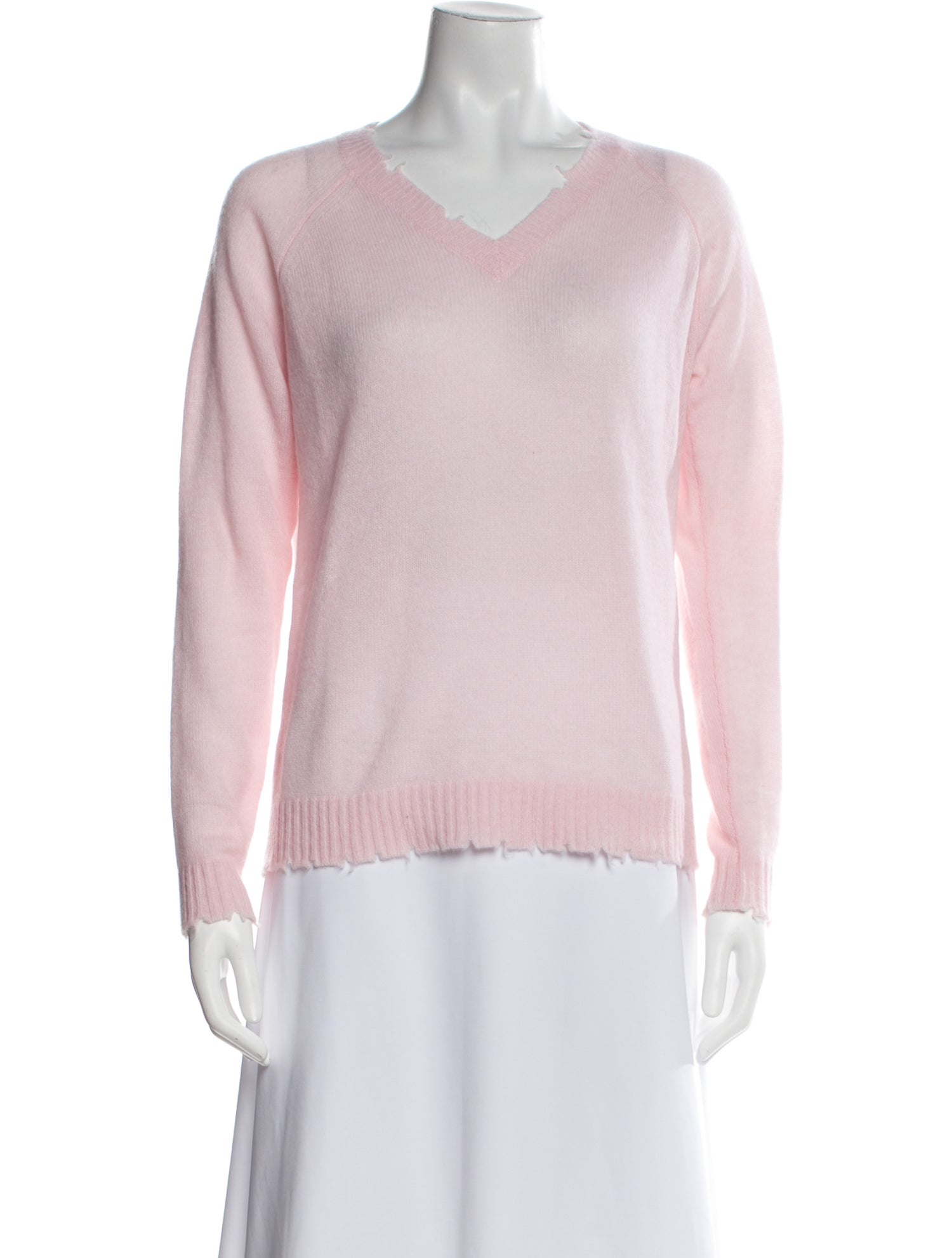 Minnie Rose Cashmere V-Neck Sweater