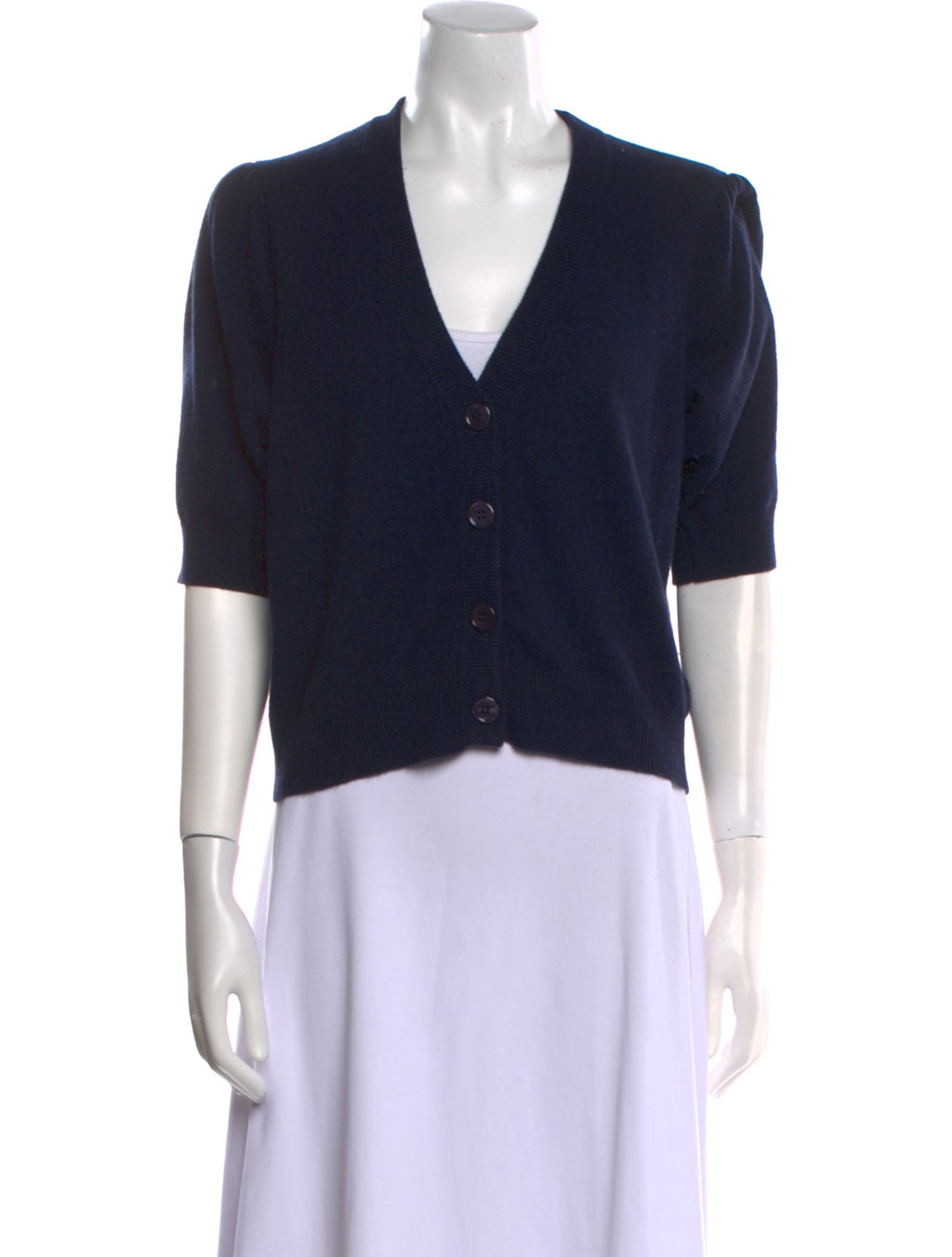 Minnie Rose Cashmere V-Neck Sweater