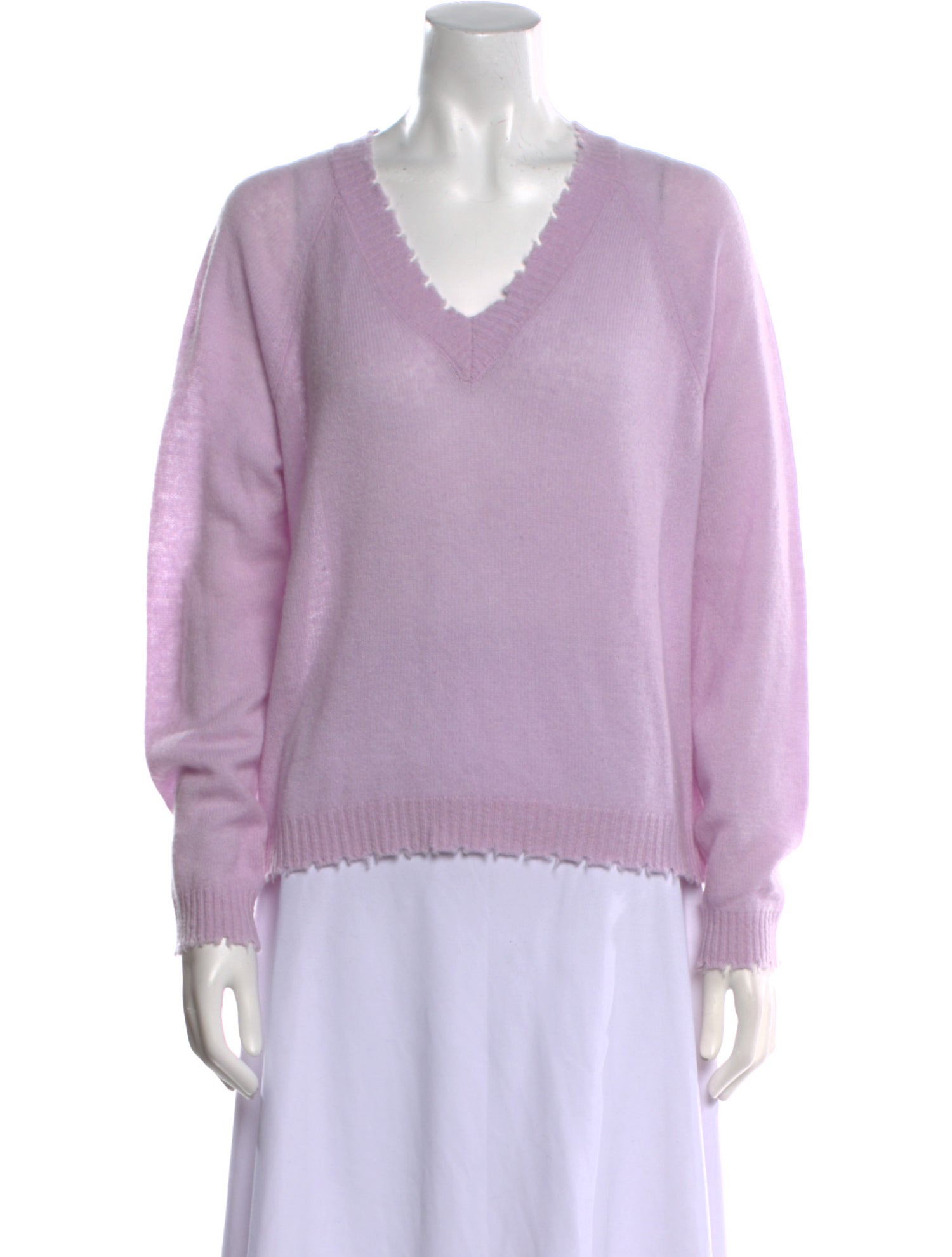 Minnie Rose Cashmere V-Neck Sweater
