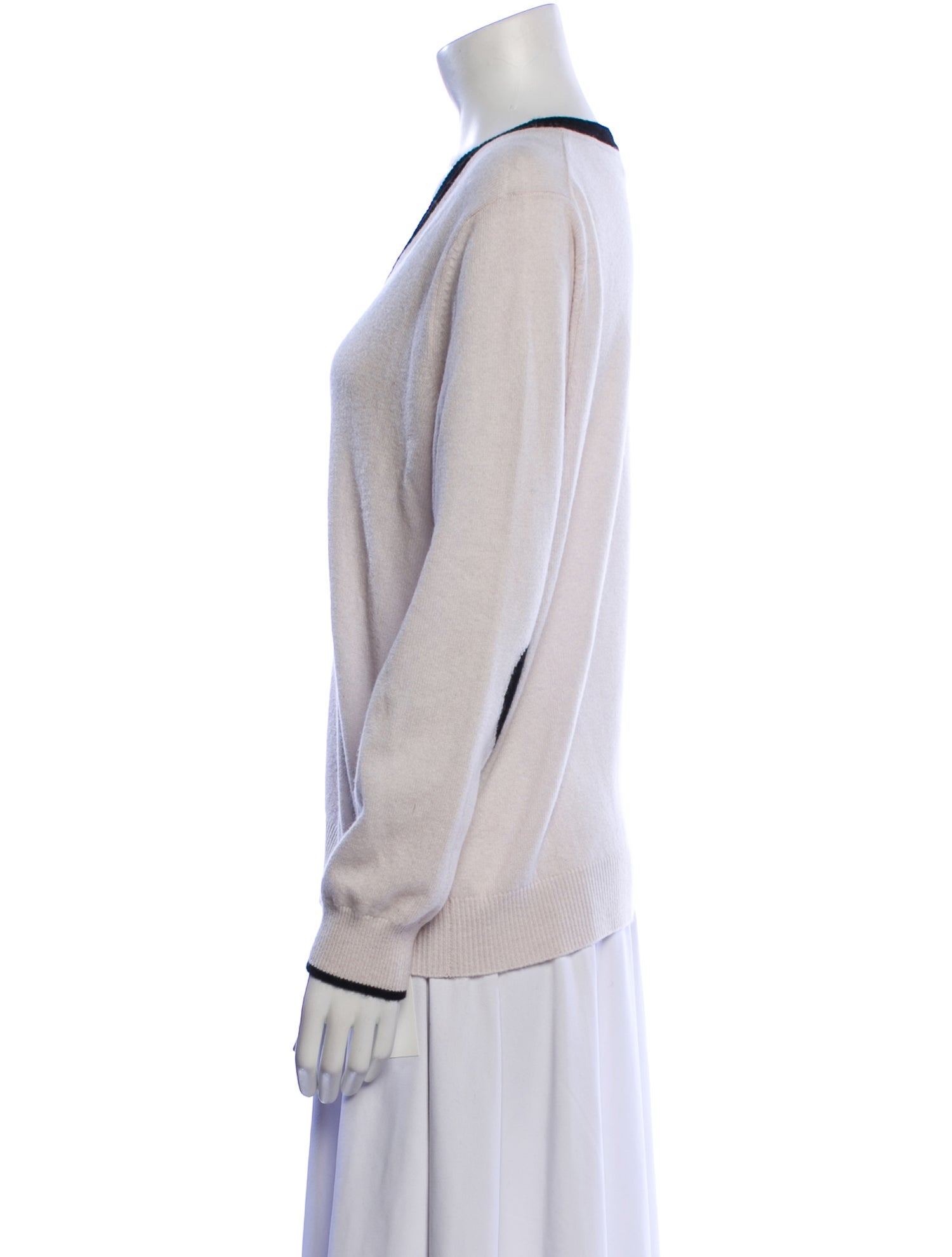 Minnie Rose Cashmere V-Neck Sweater w/ Tags