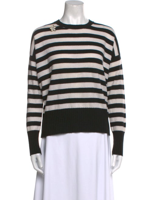 Minnie Rose Cashmere Striped Sweater
