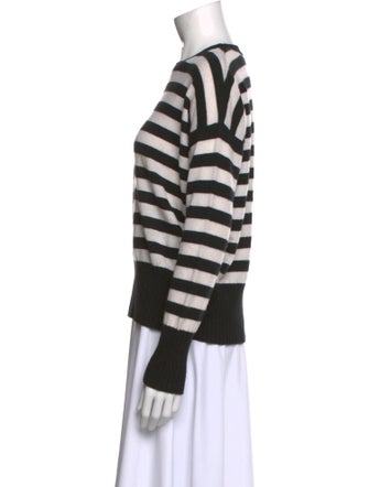Minnie Rose Cashmere Striped Sweater
