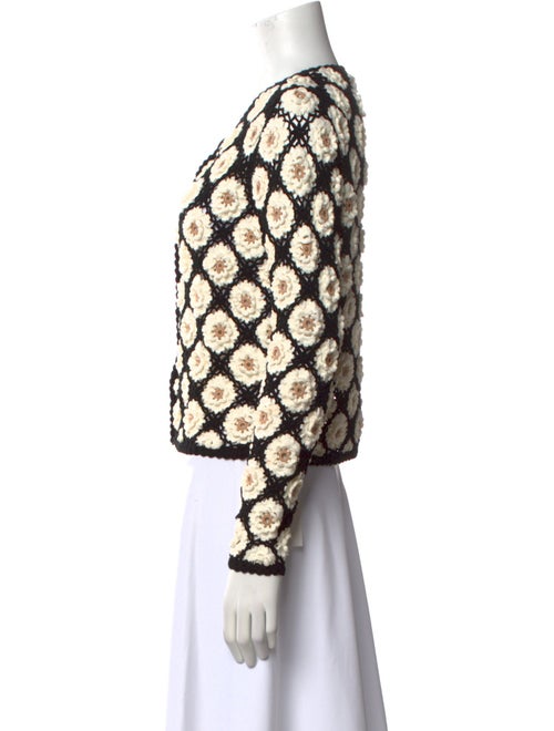 Minnie Rose Printed Crew Neck Sweater