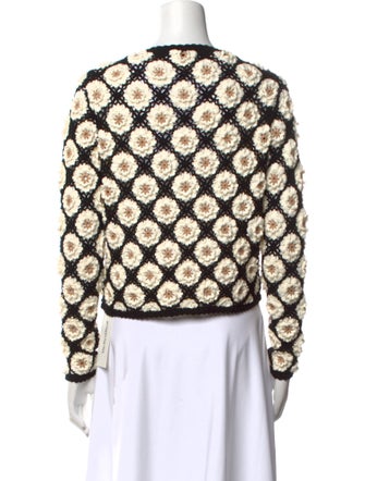 Minnie Rose Printed Crew Neck Sweater