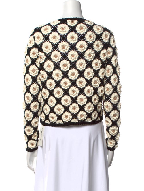 Minnie Rose Printed Crew Neck Sweater