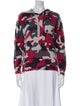 Minnie Rose Cashmere Printed Sweater