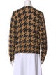 Minnie Rose Cashmere Houndstooth Print Sweater