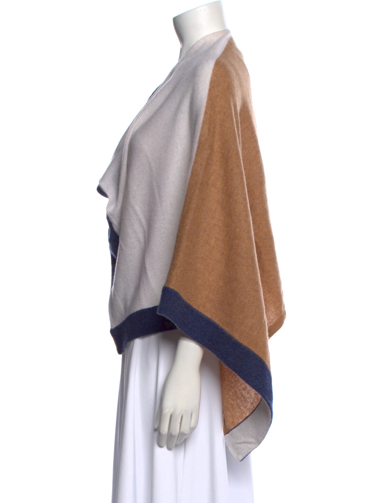 Minnie Rose Cashmere Colorblock Pattern Sweater