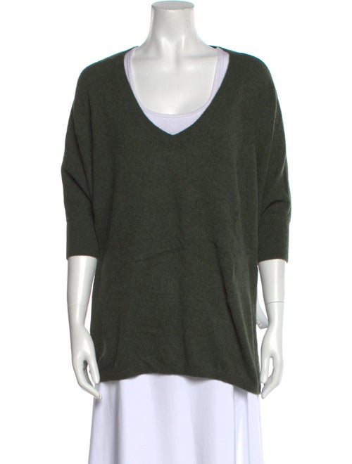 Minnie Rose Cashmere V-Neck Sweater