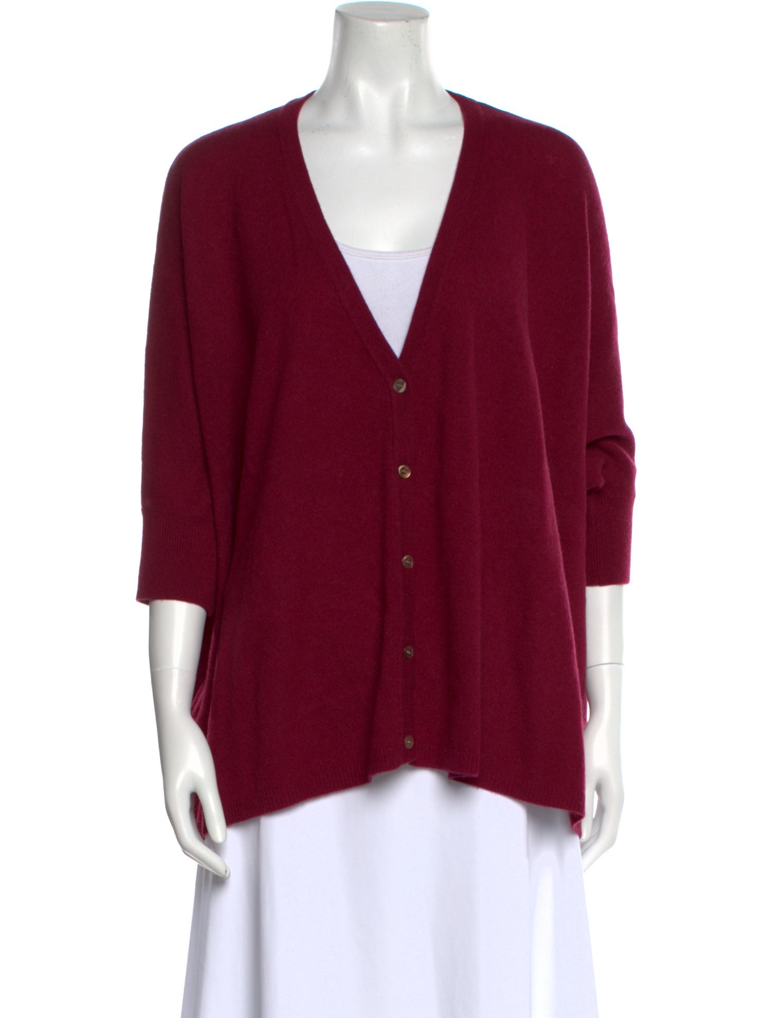 Minnie Rose Cashmere V-Neck Sweater w/ Tags